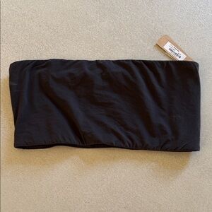 SKIMS Black Bandeau Bra Top